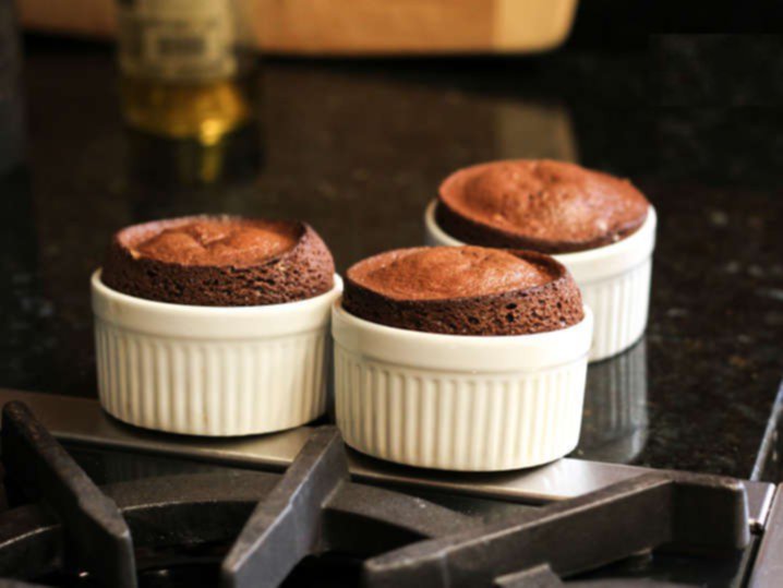 Perfectly baked lava cakes